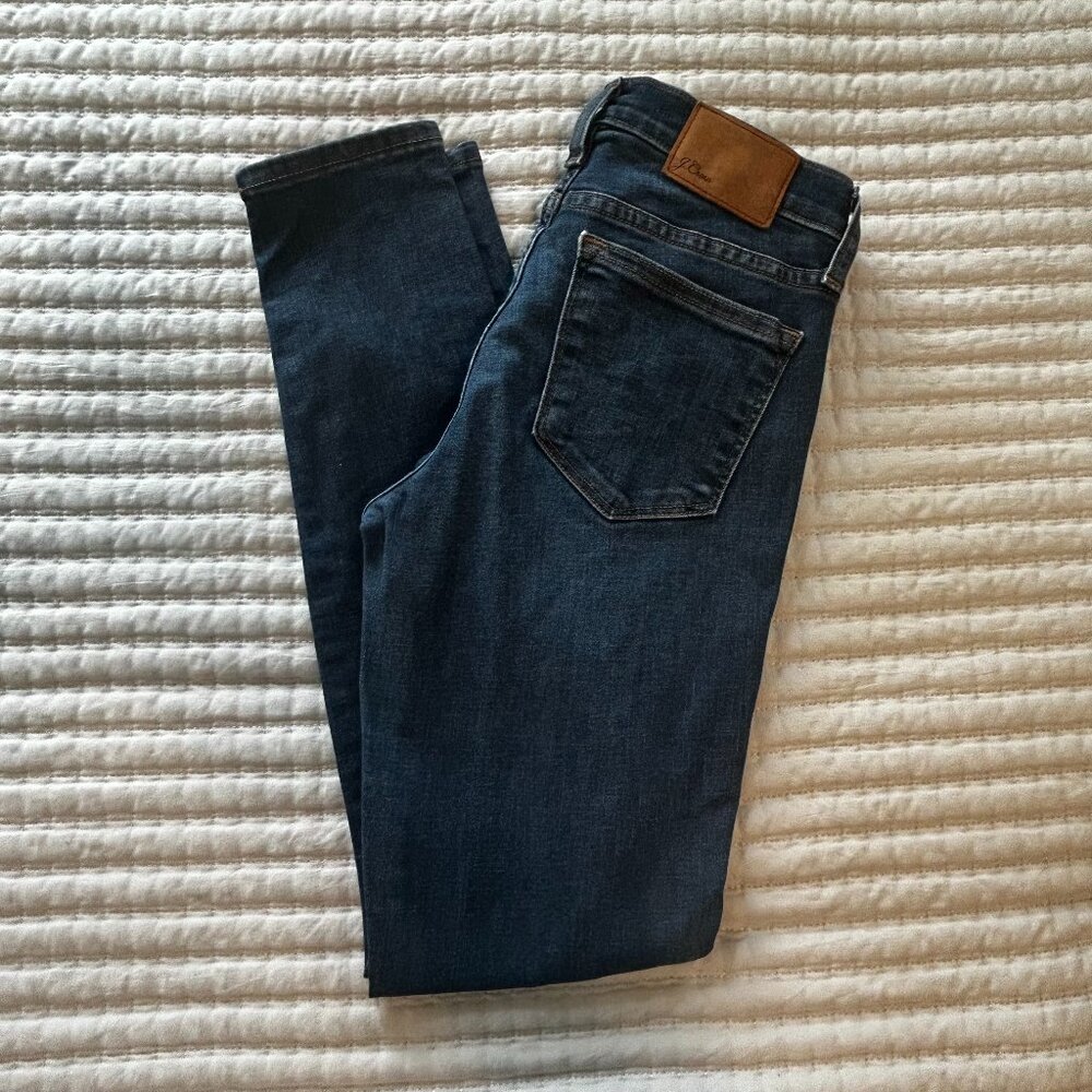 J. Crew Toothpick Jeans Womens 26 Dark Wash Skinny Stretch